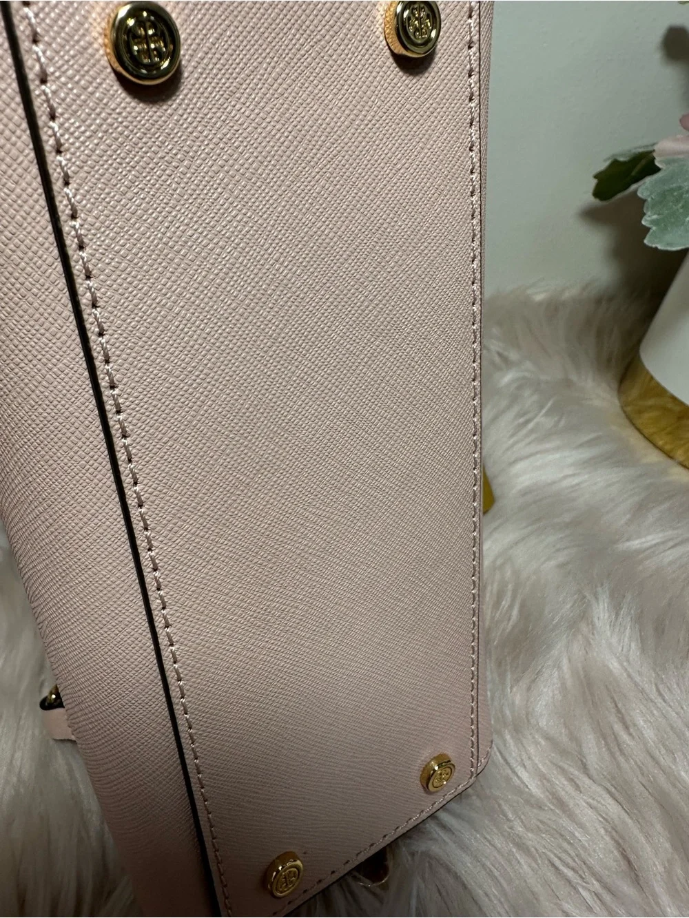 Tory Burch Blush Pink Mini Tote with Detachable Strap